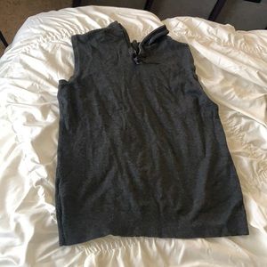 Dark gray zip up shirt